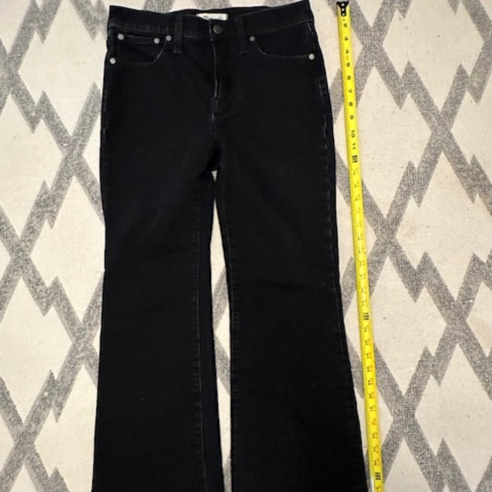 Madewell The Perfect Vintage Flare Jean Petite 28 black
